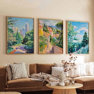 Set of 3 Calgary Canada Posters, Travel Posters Set, Calgary Prints, Canadian Wall Art, Calgary City Decor, Calgary Skyline Print