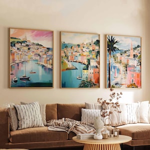 Set of 3 Salcombe Posters, UK Travel Prints, Coastal Wall Art Set, Devon Seaside Decor, Nautical Poster Gift for Home