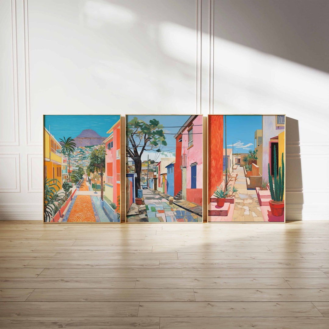 Set of 3 South African Posters, Vintage African Aesthetic Prints, South