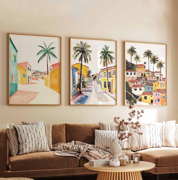 Set of 3 Cabo Verde Posters, Cape Verde Prints, Cabo Wall Art