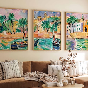 Set of 3 Karachi Posters, Pakistan Travel Prints, Karachi Travel Art, Islamic Wall Art, Islamic Travel Posters, Muslim Gift, Pakistani Decor