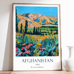 Impresión de viaje de Afganistán, cartel de arte afgano vintage, impresión de Kabul, decoración islámica, regalo para musulmanes, arte de la pared islámica, decoración afgana