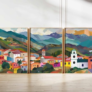 Set of 3 Ecuador Posters, South America Travel Prints, Ecuador Wall Art, Landscape Decor, Ecuador Travel Gift, Adventure Prints
