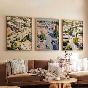 Set of 3 Fort Worth Texas Posters, Travel Prints Set, Fort Worth Wall Art, Fort Worth City Decor, Fort Worth Print Set, Texas Poster Gift