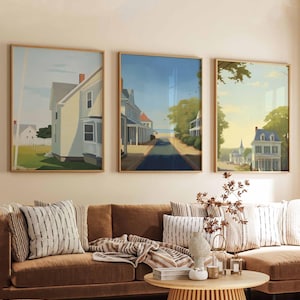 3er Set Delaware Poster, USA Küstendrucke Set, Erster Zustand Strand Wandkunst, Malerische Küste Dekor Drucke, Mid-Atlantic Reisegeschenk-Set