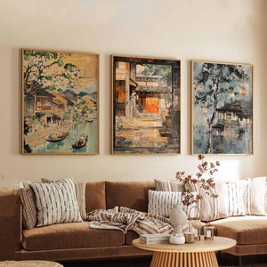Set of 3 Hoi An Posters, Vietnam Travel Prints, Hoi An Prints, Hoi An Wall Art, Hoi An Poster Set, Vietnam Poster Set, Hoi An Decor