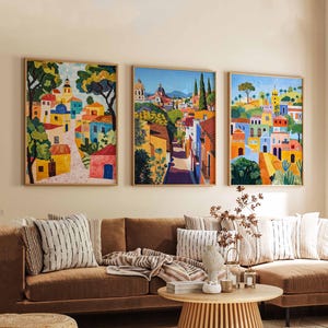Set of 3 Puebla Posters, Puebla Mexico Travel Prints, Puebla Wall Art, Puebla Prints Set, Puebla Decor, Puebla Landscape Posters