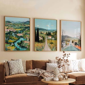 Set of 3 Sonoma Posters, California Travel Prints, Wine Country Wall Art Sets, Vineyard Landscape Posters, Nature Decor Print Set