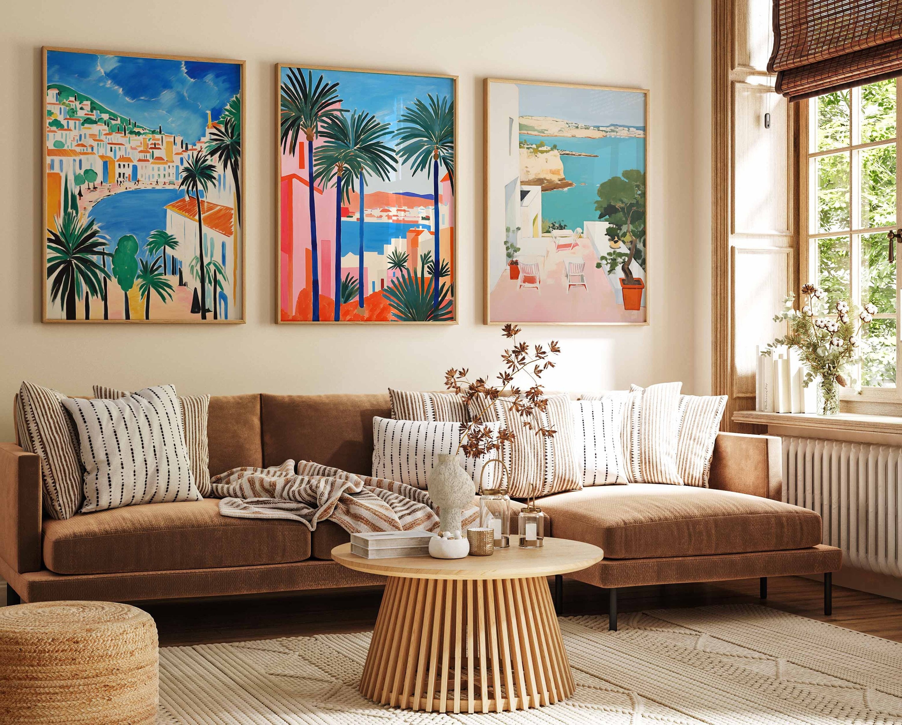 イビサ スペイン ポスター 3 枚セット、イビサ トラベル プリント