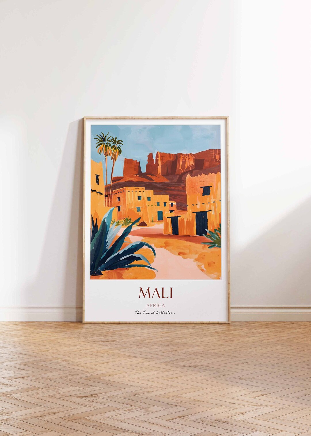 Mali Poster, Desert Poster, Sahara Poster, Mali Travel Poster, African ...