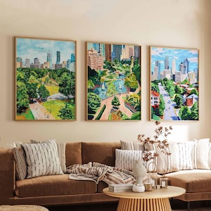Set of 3 Calgary Canada Posters, Travel Posters Set, Calgary Prints, Canadian Wall Art, Calgary City Decor, Calgary Skyline Print