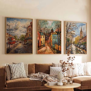 Set van 3 Catford-posters, Londen reisafdrukken, kunst aan de muur Zuid-Londen, stadsposterset, stedelijk decor cadeau, moderne Britse kunst wordt afgedrukt
