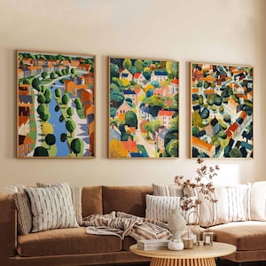 Set of 3 Milton Keynes Posters, UK Travel Prints, Modern City Wall Art Sets, Milton Keynes Poster Decor, Urban Print Collection
