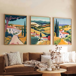 Set of 3 Sonoma Posters, California Travel Prints, Wine Country Wall Art Sets, Vineyard Landscape Posters, Nature Decor Print Set