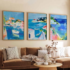 Juego de 3 pósteres de Delaware, impresiones costeras de EE. UU., arte mural de playa del primer estado, impresiones decorativas de costas escénicas, set de regalo de viaje por el Atlántico Medio