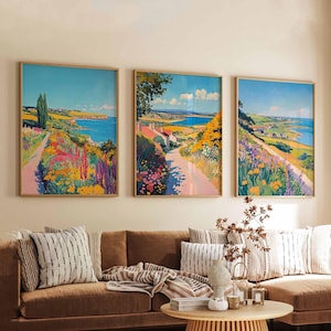 Set of 3 Fife Posters, Scotland Travel Prints, Fife Wall Art Set, Coastal Landscape Posters, Scottish Countryside Decor Prints