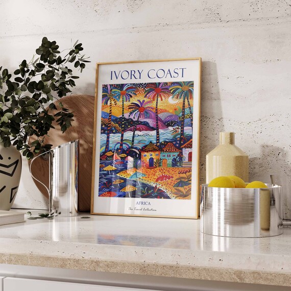 アフリカコートジボワールの壁飾り