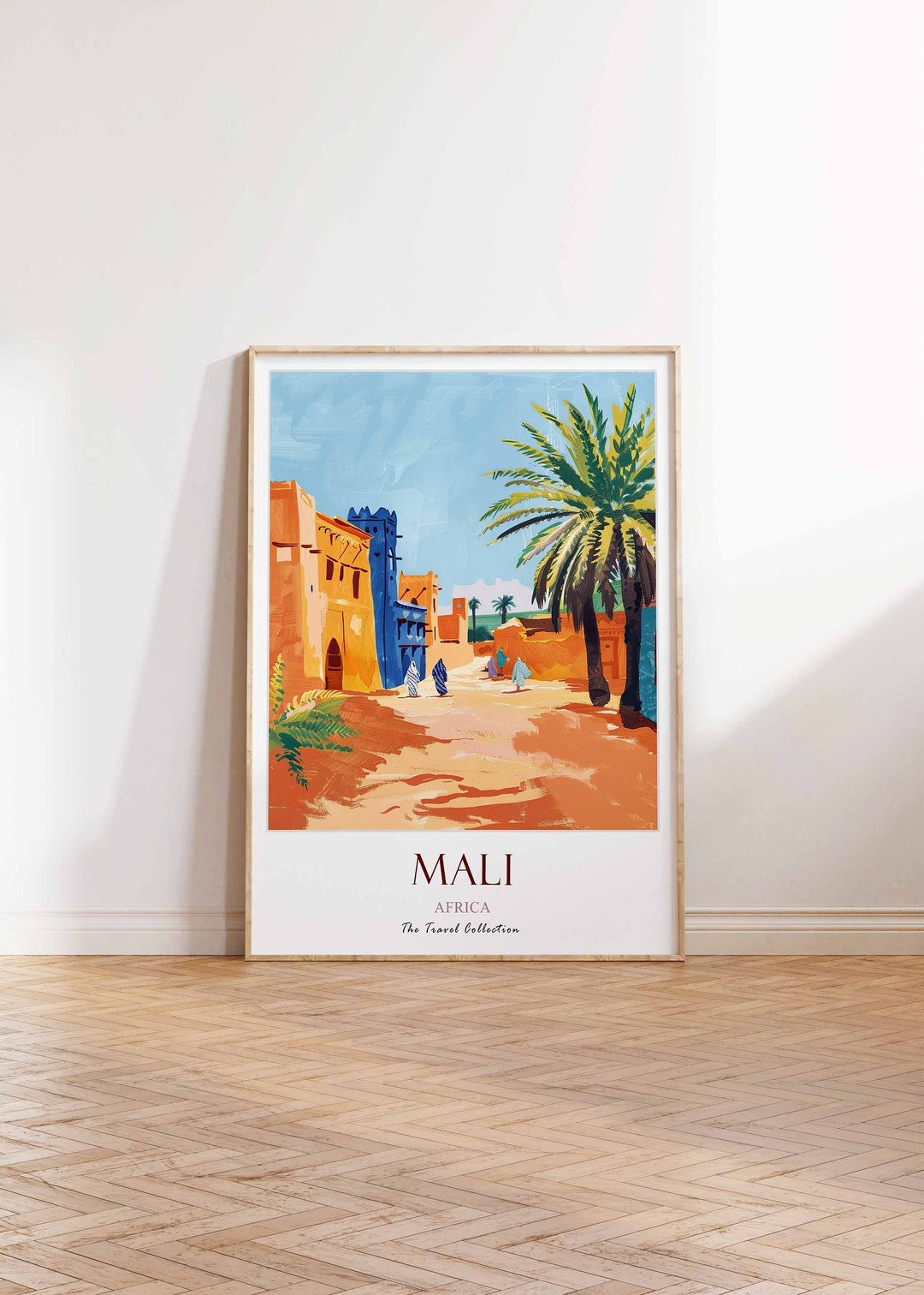 Mali Poster, Desert Poster, Sahara Poster, Mali Travel Poster, African ...