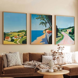 Set of 3 Virginia Posters, USA Travel Prints, Shenandoah Wall Art, Virginia Coastal Decor, Historical Landscape Prints, Virginia Travel Art