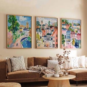 Set of 3 Hemel Hempstead Posters, UK Town Prints, Hertfordshire Wall Art, Hemel Hempstead Prints, British Travel Posters