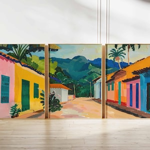Set of 3 Ecuador Posters, South America Travel Prints, Ecuador Wall Art, Landscape Decor, Ecuador Travel Gift, Adventure Prints