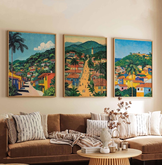 Set of 3 Cameroon Posters, African Prints, Cameroon Wall Art