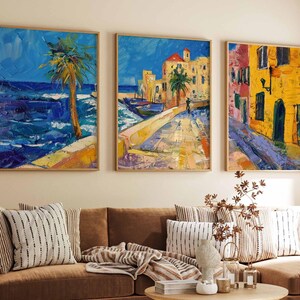 Set of 3 Tel Aviv Posters, Israel Travel Prints, Tel Aviv Travel Prints, Jewish Wall Art, Middle East Poster, A1/A2/A3/A4