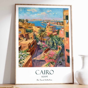 Cairo Print, Cairo Travel Poster, Middle East Travel Print, Islamic Decor, Gift for Muslim, Egypt Art, Egypt Poster, Egypt Travel Poster