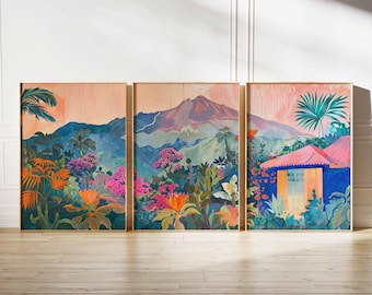 Set of 3 Ecuador Posters, South America Travel Prints, Ecuador Wall Art, Landscape Decor, Ecuador Travel Gift, Adventure Prints