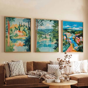 Set of 3 Arkansas Posters, USA Wall Art Prints, Arkansas Travel Poster Set, Nature Landscape Prints, Ozark Mountain Posters