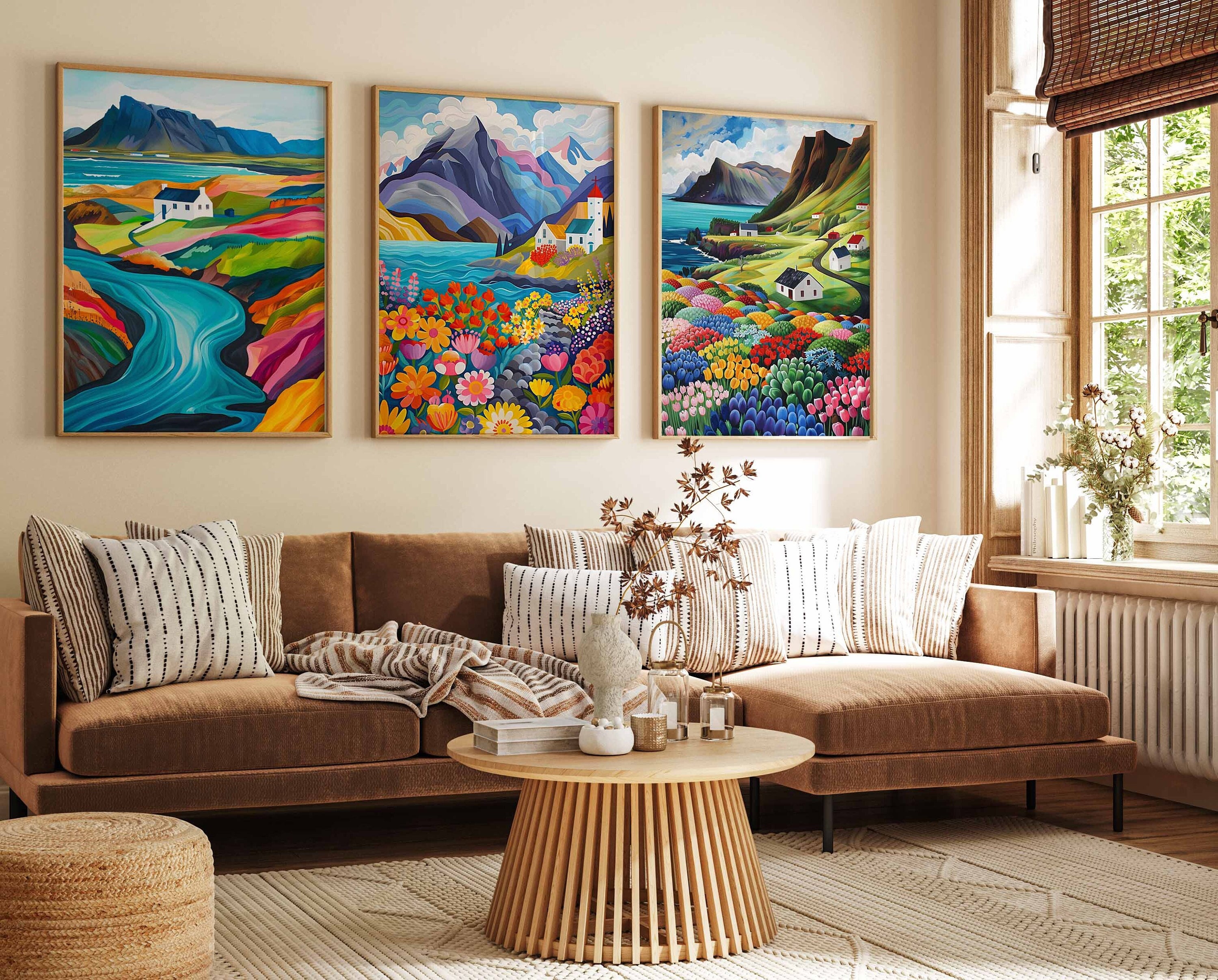 Set of 3 Iceland Poster, Iceland Travel Prints, Iceland Art, Beach Poster, Coastal Decor, Reykjavik Print, European Travel Print