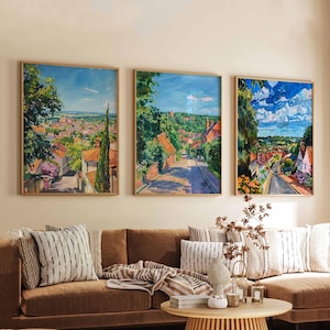 Set of 3 Eltham Posters, London UK Travel Prints, Eltham Wall Art Set, Modern City Poster Prints, Home Decor Gift for London Lovers