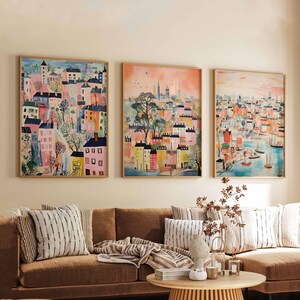 Set of 3 Bermondsey Posters, London UK Prints, Urban Travel Poster Sets, Bermondsey Wall Art, Industrial City Decor, Modern London Gift