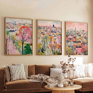Set van 3 Catford-posters, Londen reisafdrukken, kunst aan de muur Zuid-Londen, stadsposterset, stedelijk decor cadeau, moderne Britse kunst wordt afgedrukt