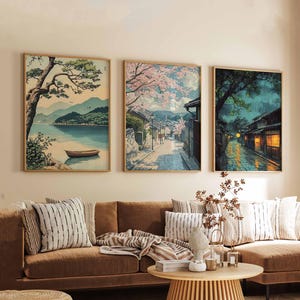 Set of 3 Japan Posters, Japan Travel Posters, Japan Prints, Japanese Wall Art, Japan Decor, Japan Art Prints, Japan Landscape Posters