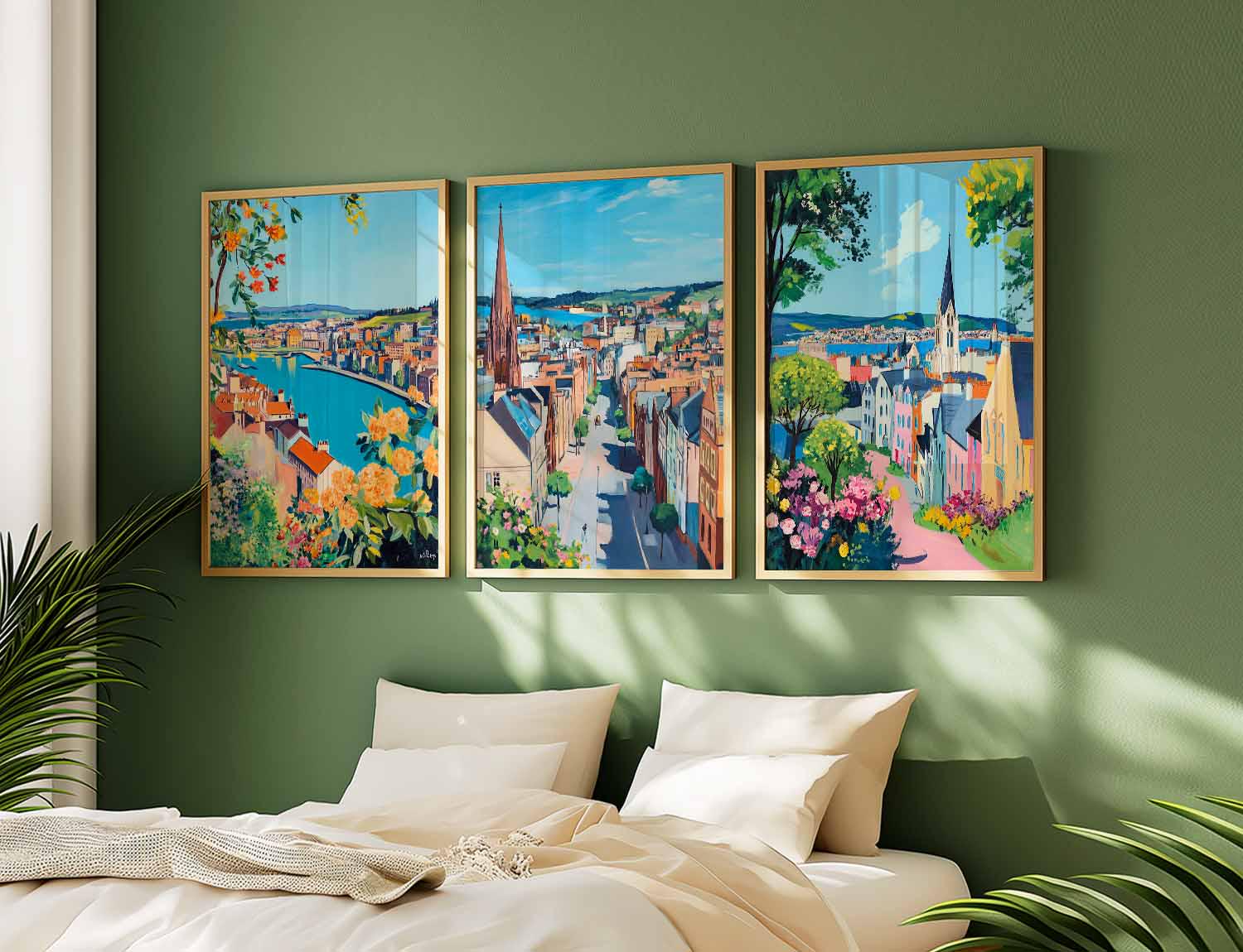 Set of 3 Derry Posters, Northern Ireland Travel Prints, City Wall Art ...