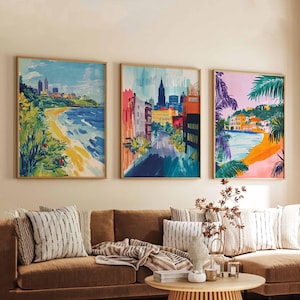 Set of 3 Ohio Posters, USA Travel Prints, Ohio Wall Art Sets, Scenic Poster Prints, Midwest State Decor, Ohio Landscape Posters