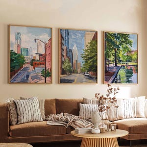 Set of 3 Calgary Canada Posters, Travel Posters Set, Calgary Prints, Canadian Wall Art, Calgary City Decor, Calgary Skyline Print