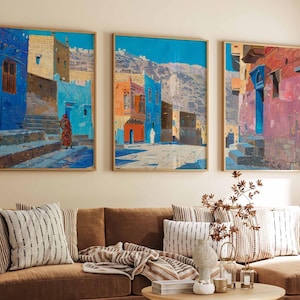 Set of 3 Yemen Posters, Yemen Travel Prints, Yemen Wall Art Set, Vintage Yemen Posters, Middle Eastern Decor Prints, Sanaa Poster Set