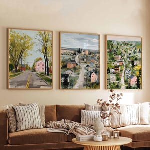 Set of 3 East Sussex Posters, England Travel Prints, East Sussex Wall Art Set, Coastal Landscape Posters, Countryside Decor Prints