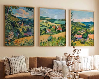 3er Set Vermont Poster, USA Reisedrucke, Green Mountain State Wanddekor, Vintage Landschaftsdrucke, Vermont Reisedekor