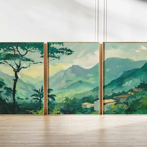 Set of 3 Ecuador Posters, South America Travel Prints, Ecuador Wall Art, Landscape Decor, Ecuador Travel Gift, Adventure Prints