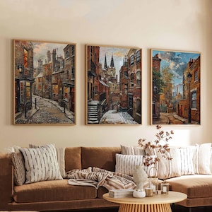 Set of 3 Bermondsey Posters, London UK Prints, Urban Travel Poster Sets, Bermondsey Wall Art, Industrial City Decor, Modern London Gift