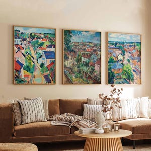 Set of 3 Hemel Hempstead Posters, UK Town Prints, Hertfordshire Wall Art, Hemel Hempstead Prints, British Travel Posters
