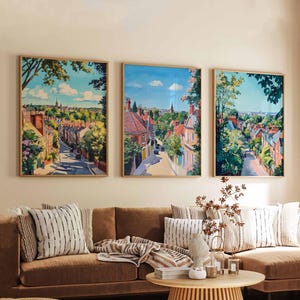Set of 3 Muswell Hill Posters, London Prints, UK Travel Art Sets, North London Wall Art, Scenic Muswell Hill Decor, Poster Print Gift Idea