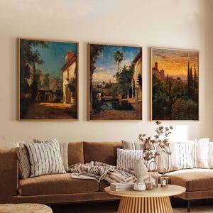 Set of 3 Seville Posters, Seville Travel Prints, Seville Wall Art, Seville Art Set, Spanish Travel Posters, Seville Prints Set