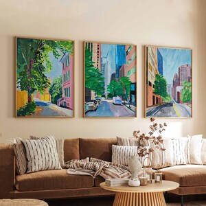 Set of 3 Calgary Canada Posters, Travel Posters Set, Calgary Prints, Canadian Wall Art, Calgary City Decor, Calgary Skyline Print