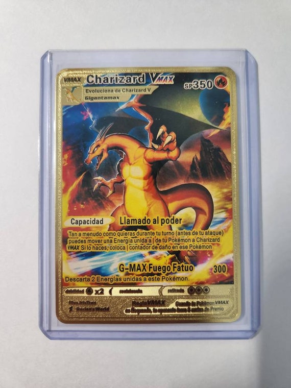 Sell Well Spanish Pokemon Metal Card Vmax Original PIKACHU Charizard Gold  Game Collection Cards