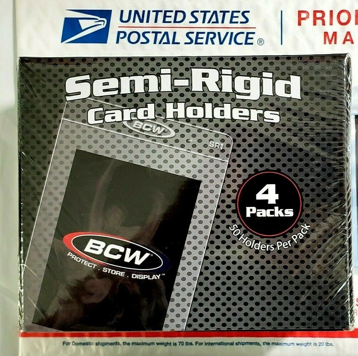 10 x Semi-Rigid Card Holder For PSA/BGS/CGC Grading Submissions! 