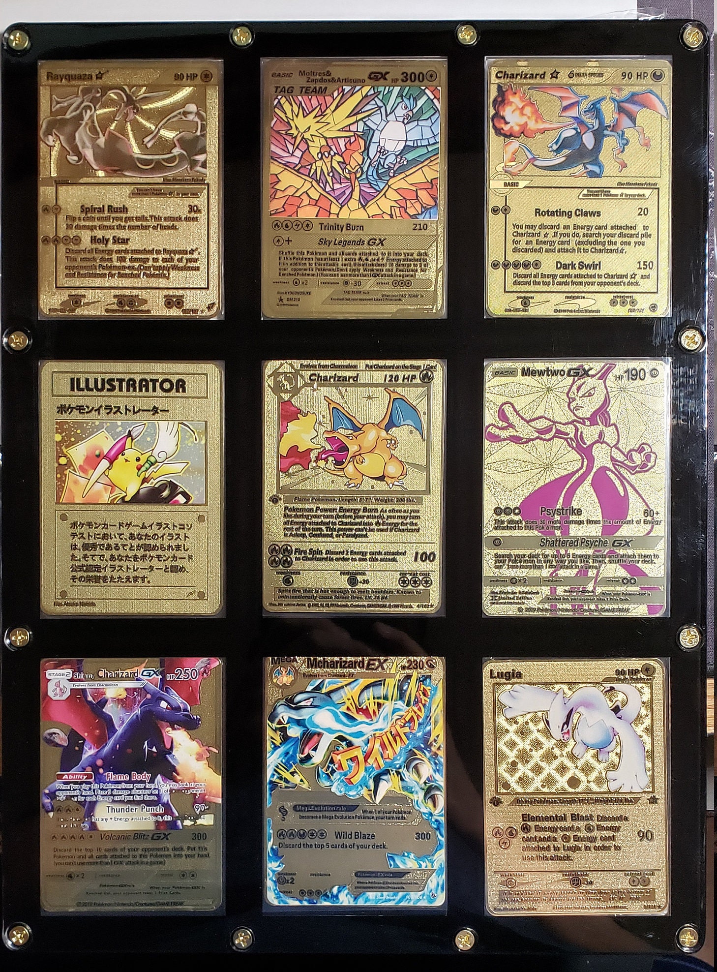 Pokemon Gold French Gold Card, Gold Pokemon Cards English